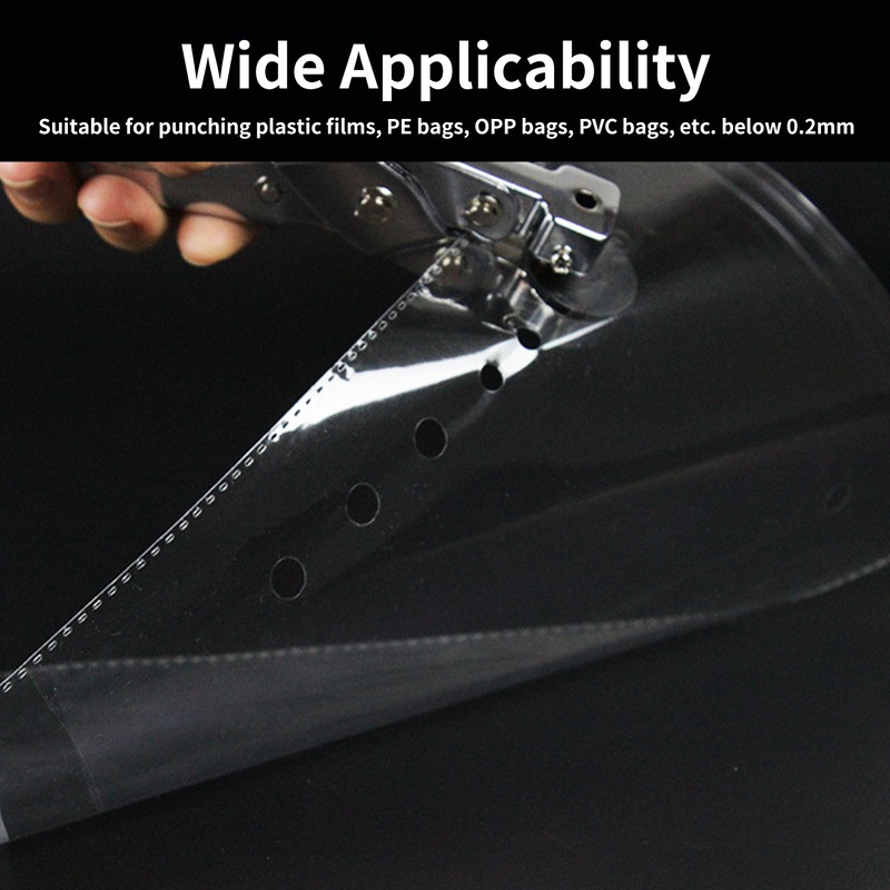 Plastic Bag Hole Puncher Zinc Alloy Handheld Single Round Hole