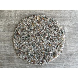 Wholesale Natural Semi Tumbled Mixed Agate Gemstone Chips, Crushed Mini Crystals, Undrilled Crystal Chips (Mixed Agate, 0.5 Pound)