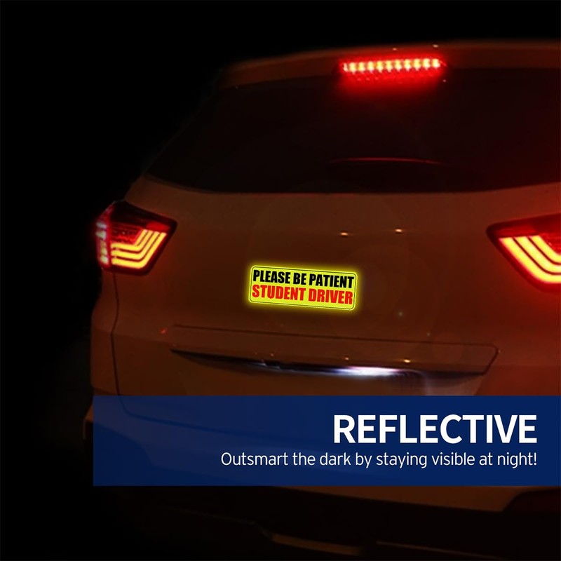 AUKEPO 3PCS Please Be Patient Student Driver Magnet for Car,