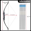 Archery Takedown Recurve Bow and Arrow Set Long Bow and