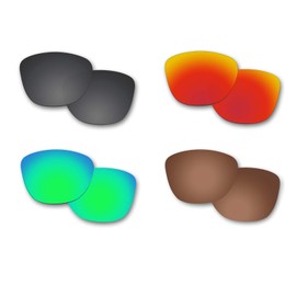 Fiskr Polarized Lenses Replacement for Oakley Frogskins(OO9013) Sunglasses with Anti-scratch&Anti-saltwater&Anti-dust Coating(Black & Brown & Red & Green)