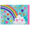 Rachel Ellen Girl Age 9 Today Birthday Card - Rainbow
