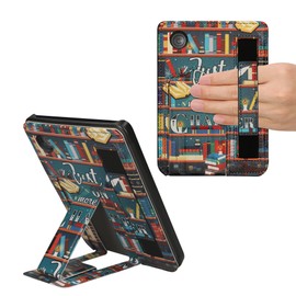 kwmobile Foldable PU Leather Cover and Stand for eReader Compatible with Kobo Clara 2E / Tolino Shine 4 Case - Multicolor