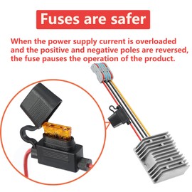 DC 20-72V Step Down to 12V 10A 120W DC Converter is Suitable for Waterproof Voltage Reduction Devices on Golf carts and forklifts.(20/72V-12V10A)