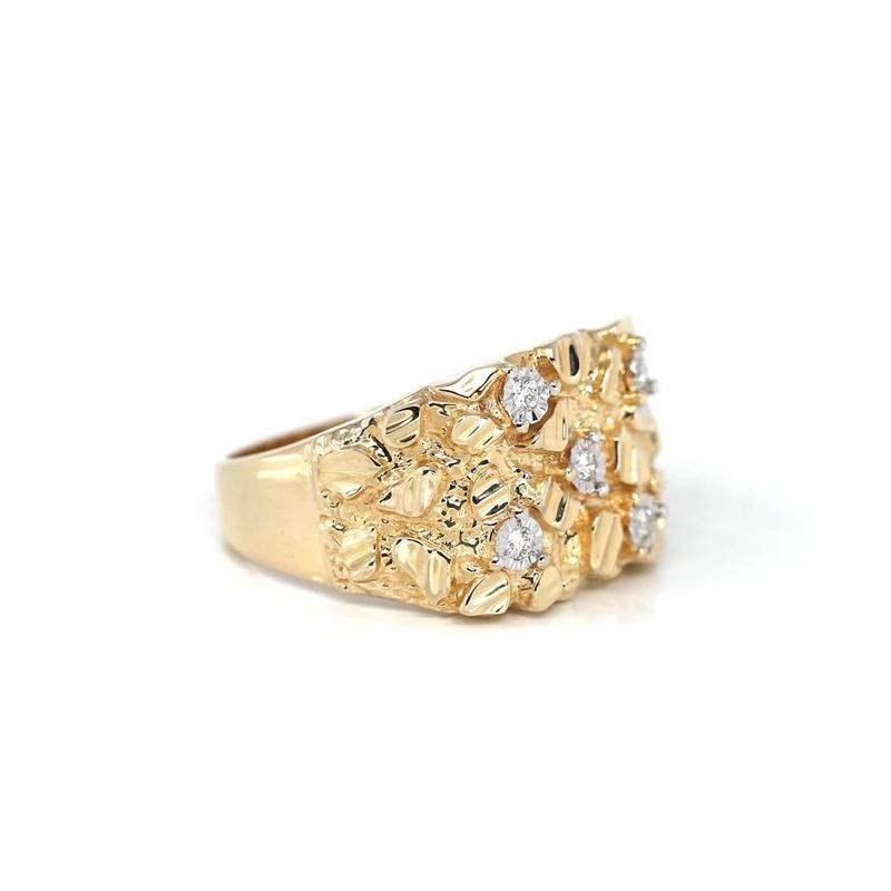 gold nugget ring ( D ):_7
