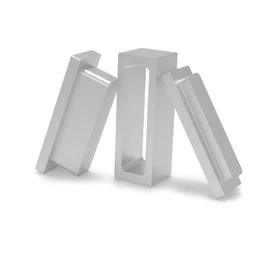 Pre Press Mold Made of Food Grade Anodized 6061 Aluminum (Silver, 1X3 Inch)