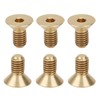50Pcs Flat Hex Socket Screw M3 Pure Copper Countersunk Head