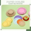 YELARXI Paper Doilies, Paper Lace Doilies Disposable Round Modern Decorative