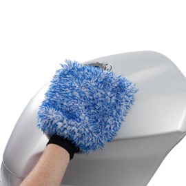 Plush Microfibre Wash Mitt OX279 | Double Sided Cleaning Glove for Motorcycle Bicycle Car Boat & Home