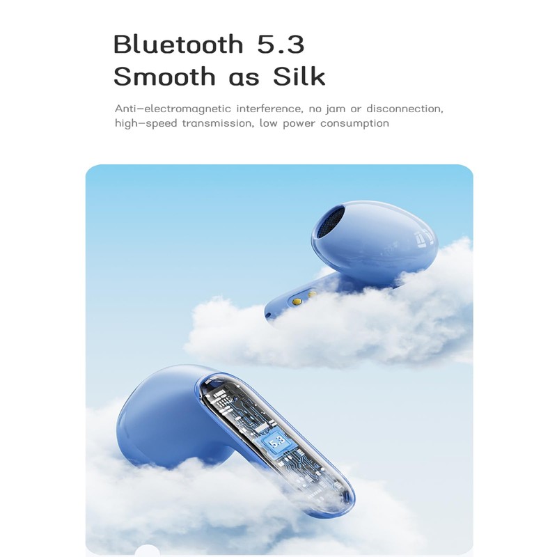 AWEI Słuchawki Bluetooth 5.3 T85 enc TWS Niebieskie Brand