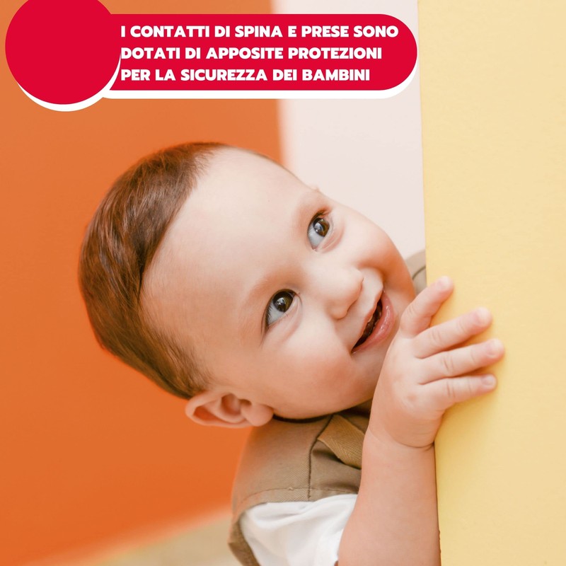 POLY POOL - PP0414X space-saving plug with adjustable plug pins