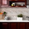 Yipscazo 1 Sheet Peel and Stick Stone Metal Tile Backsplash,