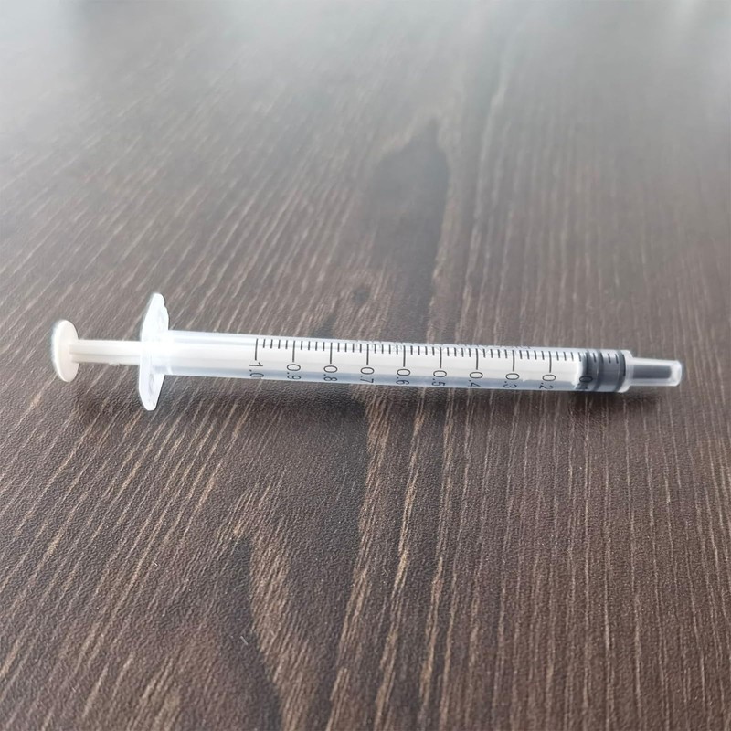 Pack of 50 1 ml Colostrum Syringe Plastic Syringes, Plastic