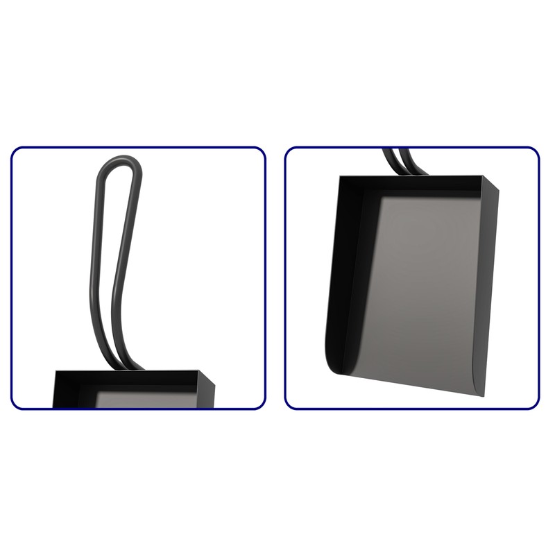 Kingson Black Fireplace Shovel – 25x10cm – Log Burner Accessory