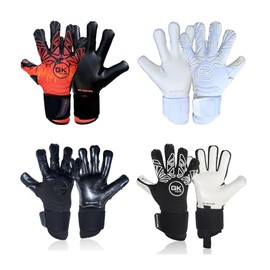 GK Saver Bravo Professional Argo Negative Cut Savefingers Giga Grip Football Goalkeeping Gloves |Sizes 6 to 11 |4mm Latex Anti-Slip Soccer Gloves (With Name Personalisation, SIZE 7)