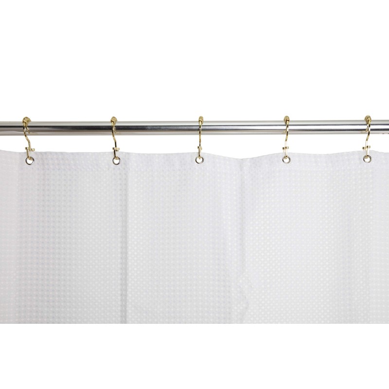 Utopia Alley Deco Flat Double Roller Shower Curtain Hooks (Gold)