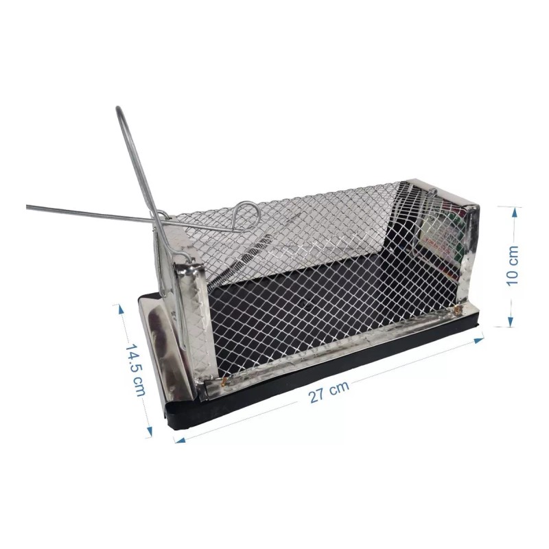 Jal Ratonera Tipo Jaula Trampa Raton Rata 27cm