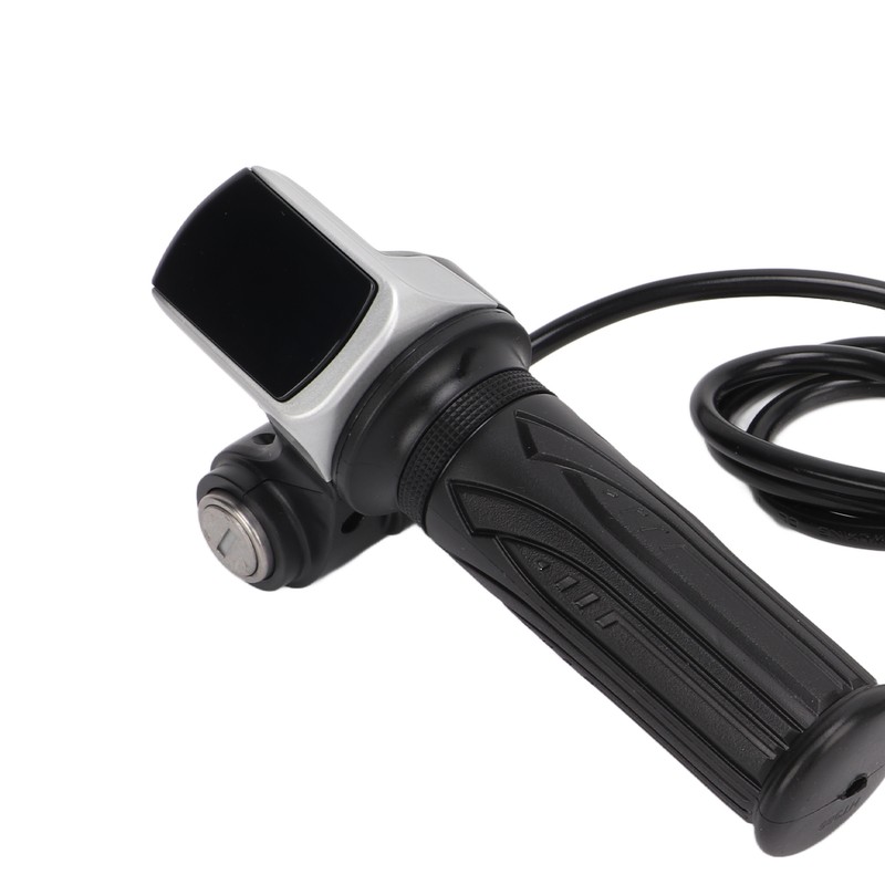 LED Display Electric Bike Throttle Grip Handlebar with Battery Indicator