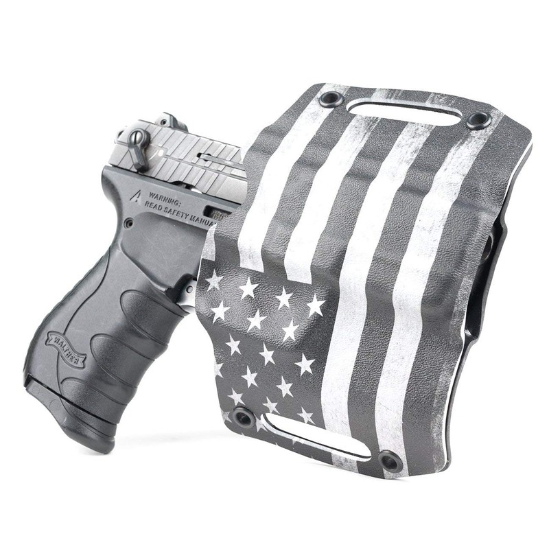 USA Black & White OWB Holster (Left-Hand, for Glock 43X)