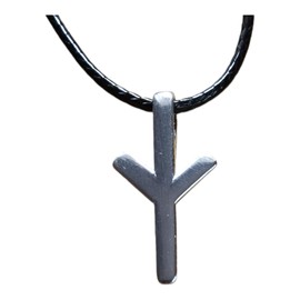 Valhalla Viking Necklace with rune for women and men 925 Sterling Silver - Norse Nordic Celtic Jewelry Protection Amulet (Algiz)