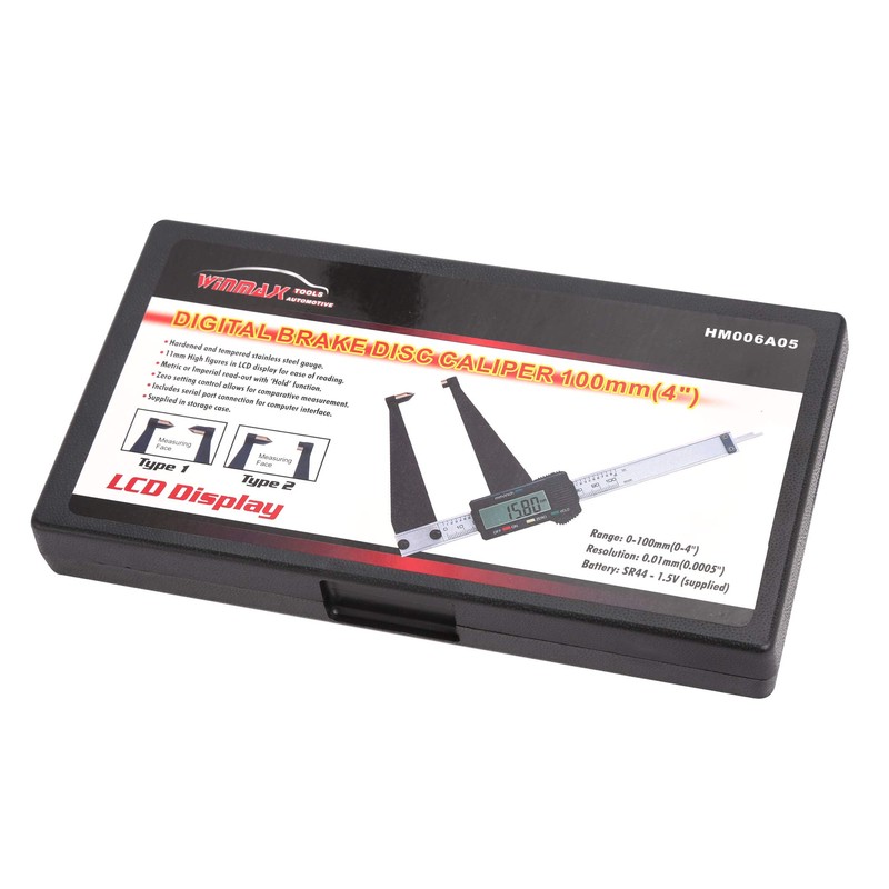 100MM/4" Digital Brake Disc & Drum Caliper Gauge Digital Micrometer