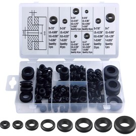 TAORAYO Cable Grommet, Gasket Grommet, Rubber Bushing, Cable Grommet, Rubber Bushing, Grommet Set, Cable Protection, Wire Protector, Wire Rings, Electrical Rubber Grommets, Rubber Grommets, Articulating Rings, Wire Protection, Double Sided Protection, Wo