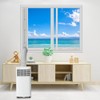 UNAOIWN Portable Air Conditioner Window Kit, Adjustable Vertical/Horizontal Sliding Window