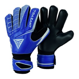 Goalkeeper, Soccer Goalie Gloves with German Latex Palm for Better Grip and Fingersaves for Ultimate Protection of Fingers (Blue, 9)