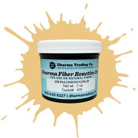 Dharma Fiber Procion Dye - Professional & Hobbyist Favorite Since 1969 (Palomino Gold PR138, 2 oz. Bottle)