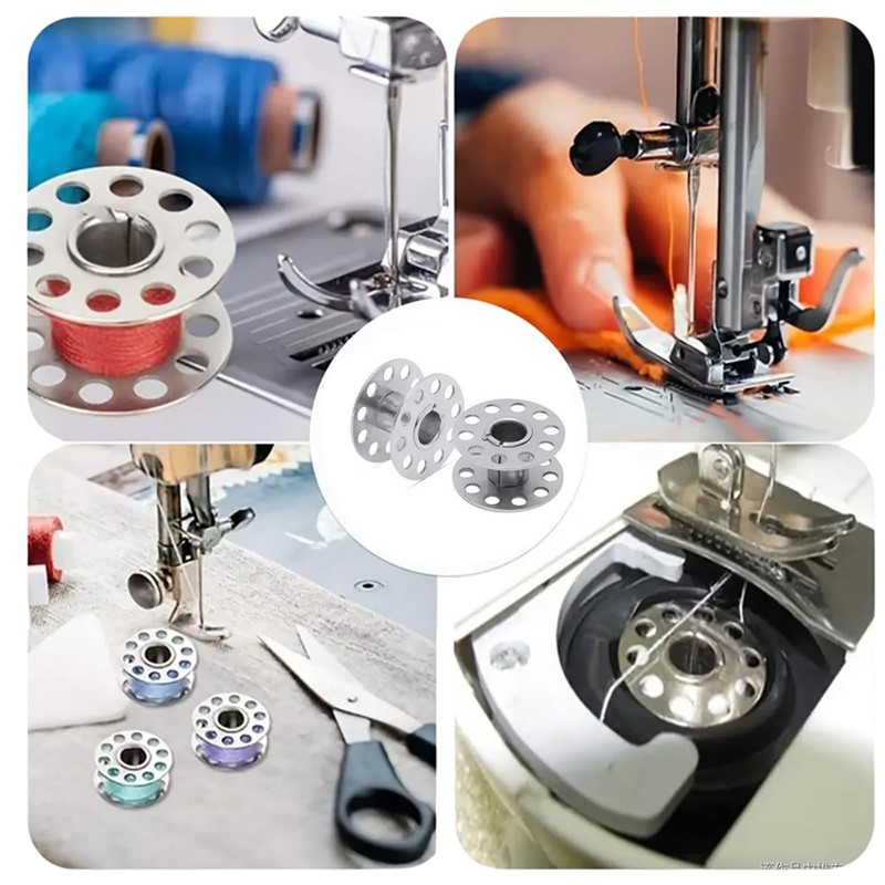 Jidyllic Sewing Machine Bobbins,36 Pcs Universal Metal Bobbins Sewing Machine