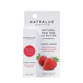 Natralus Natural Paw Paw Lip Butter (Strawberry) 8g