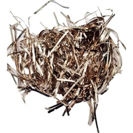 Gold Christmas Metallic Shred – Shredded PVC Paper for Gift Wrapping & Hampers – 50g