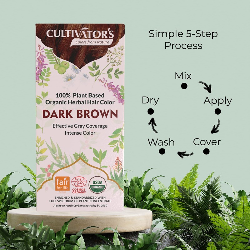 Dark Golden Brown Organic Dye 100 g Ecocert