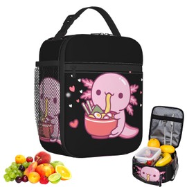 Axolotl Lunch Bag, Small Insulated Lunch Bags, Portable Thermal Lunch Bags for Kids, Reusable Insulated Lunch Bag,for Work,Picnic,School,Travel,Hiking