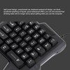 One Handed Gaming Keyboard 35 Keys Waterproof Wide Palm Rest