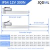 JQDML 12 Inch Stroke 12V Linear Actuator 300N/66lbs Speed 1.77"/sec
