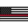 Rogue River Tactical Thin Red Line Firefighter Flag Sticker Support