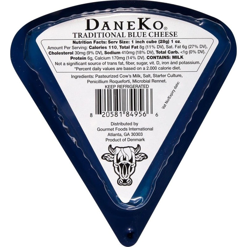 DaneKo Danish Blue Cheese, 4 oz, 12 Pack