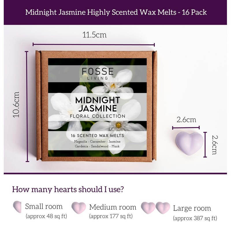 Midnight Jasmine Strong Scented Wax Melts 16 Pack - The
