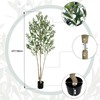 6ft Faux Olive Tree, Fake Olive Tree with Realistic Trunk