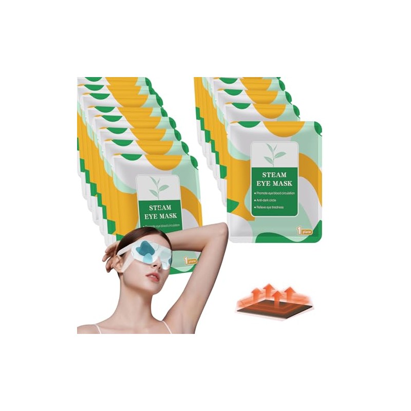 50 PCS Steam Eye Mask for Dry Eyes, Self Heated