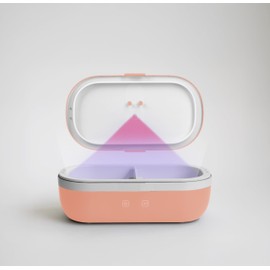 UVI, Self Heating & Portable Food Warmer Lunch Box, Portable Food Heater w/Ultraviolet Sanitizer & Self Sanitizing Light for Work & Travel, Electric Heated Lunch Box for Adults Men & Women, Salmon