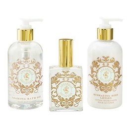 Shelley Kyle Annabelle Complete Gift Set, Includes Hydrating Body Lotion, Foaming Bath Gel, And Perfume, Packaged in Beautiful Cream and Gold Gift Box with Ribbon