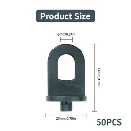 50 Pcs Greenhouse Twist Clips – Plastic Clips for Netting, Shading & Hanging Pots – Garden Greenhouse Accessories for Vines, Cables, Mesh, Ideal for Green House Use