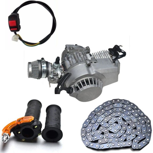 Unbranded 49cc 50cc 2 Stroke Engine Motor Pull Start Mini