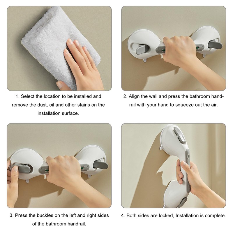 Grab Bars for Seniors, 12 Inch Grab Rail Shower No