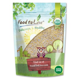Food to Live Organic Old Fashioned Cornmeal Coarse, 6 Pounds – Non-GMO, Whole Grain, Vegan, Kosher, Bulk Yellow Milled Maize, Great for Baking Cornbread, Pancakes, and Tortillas. Made in USA