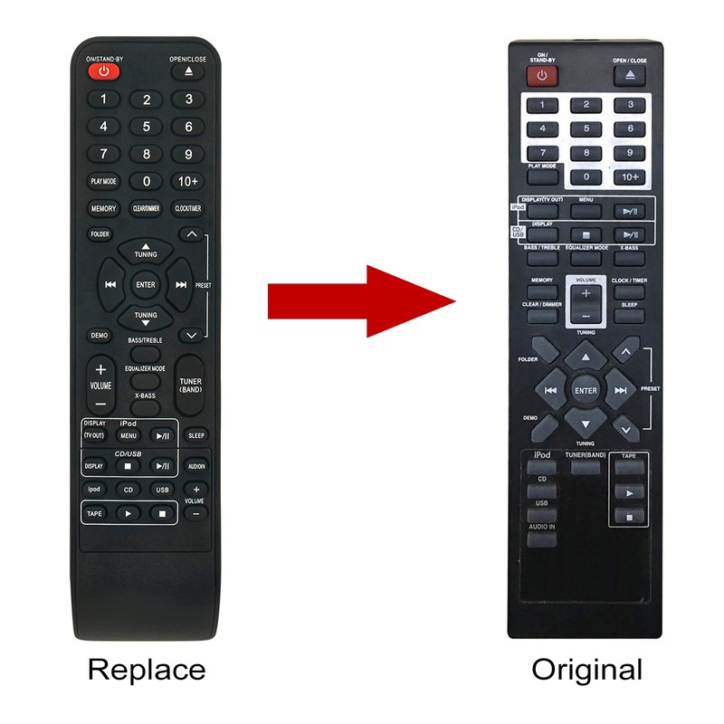 VINABTY New RRMCGA205AWSA Replacement Remote Control fit for ﻿﻿SHARP Audio