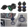 12v 2.1a Para Cargador Iluminado Usb Doble Salida Coche Moto