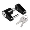 CZC AUTO Black Trailer Hitch Coupler Lock, Dia 1/4 Inch,